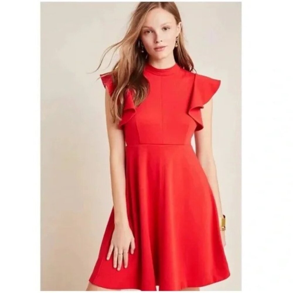 Maeve by Anthropologie Red Dress s - Picture 12 of 13